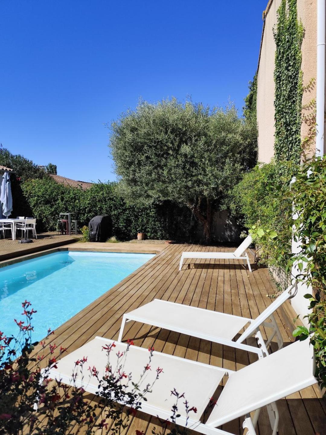 Chambre Studio Independante Au Calme Vue Sur Piscine Teyran Dış mekan fotoğraf