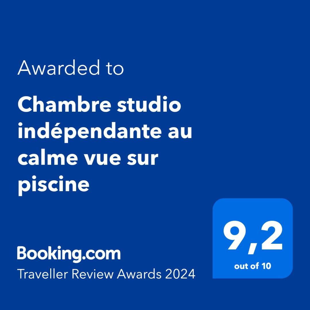 Chambre Studio Independante Au Calme Vue Sur Piscine Teyran Dış mekan fotoğraf